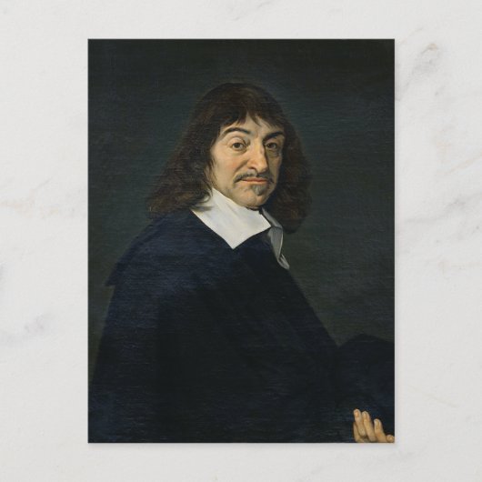 Portret van Rene Descartes c.1649 Briefkaart (Voorkant)