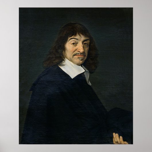 Portret van Rene Descartes c.1649 Poster (Voorkant)