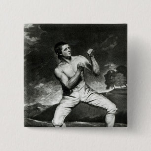 Portret van Richard Humphreys Vierkante Button 5,1 Cm