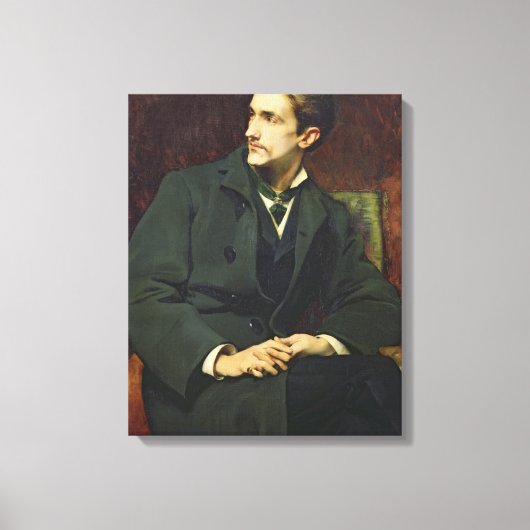Portret van Robert Canvas Afdruk (Voorkant)