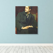 Portret van Robert Canvas Afdruk (Insitu (Houten vloer))