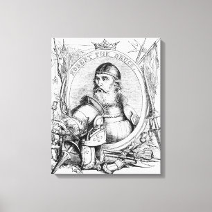 Portret van Robert de Bruce Canvas Afdruk