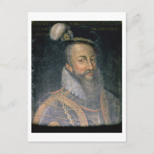 Portret van Robert Dudley (1532-88) Earl of Leices Briefkaart