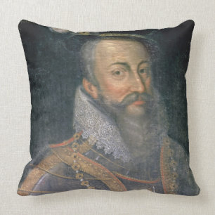 Portret van Robert Dudley (1532-88) Earl of Leices Kussen