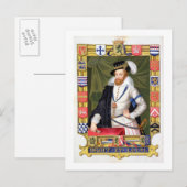 Portret van Robert Dudley (c.1532-88) Earl of Leic Briefkaart (Voorkant / Achterkant)
