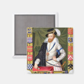 Portret van Robert Dudley (c.1532-88) Earl of Leic Magneet (Voorkant / Achterkant)