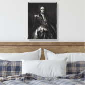 Portret van Robert Harley Canvas Afdruk (Insitu (Slaapkamer))