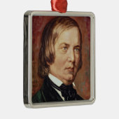 Portret van Robert Schumann Metalen Ornament (Rechts)