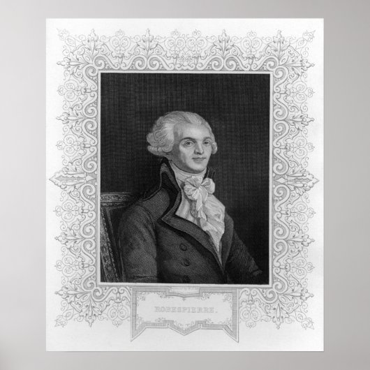 Portret van Robespierre Poster (Voorkant)