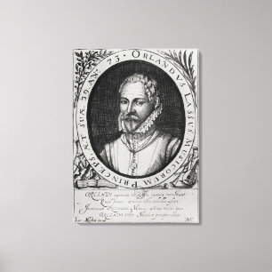Portret van Roland de Lassus Canvas Afdruk