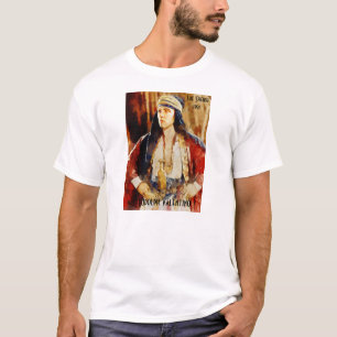 Portret van Rudolph Valentino als sjeik T-shirt