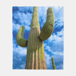 Portret van Saguarocactus, Arizona Fleece Deken
