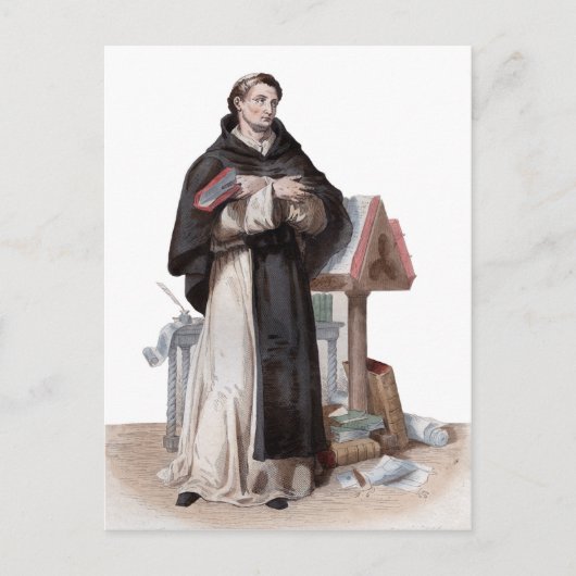 Portret van Saint Bernard de Clairvaux Briefkaart (Voorkant)