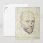 Portret van Saint Vincent de Paul Briefkaart (Voorkant / Achterkant)