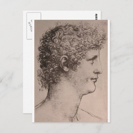 Portret van Salai Briefkaart (Voorkant / Achterkant)