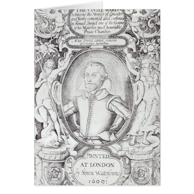 Portret van Samuel Daniel (Voorkant)