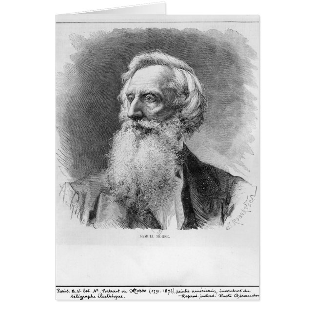 Portret van Samuel Morse (Voorkant)