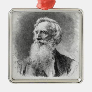 Portret van Samuel Morse Metalen Ornament