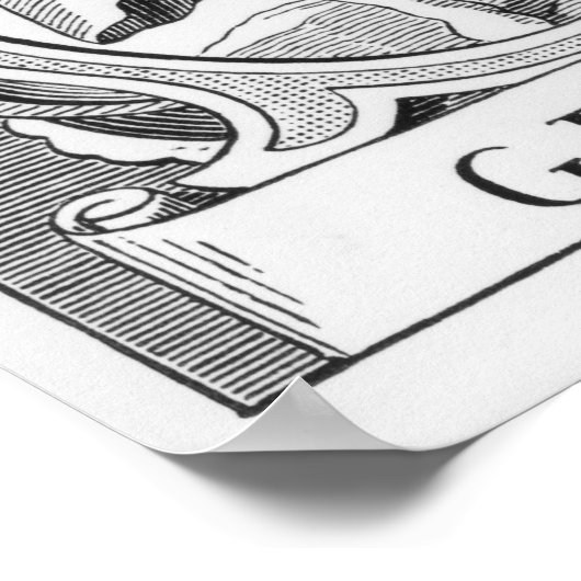 Portret van Samuel Taylor Coleridge Poster (Hoek)