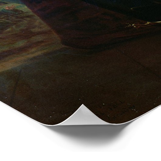 Portret van Sebastien le Prestre de Vauban Poster (Hoek)