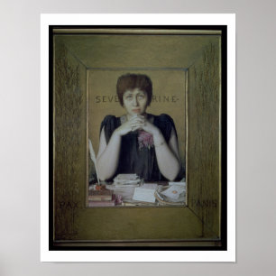 Portret van Severine (Caroline Remy) (1855-1929) ( Poster