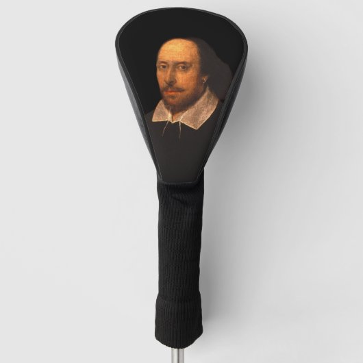 portret van Shakespeare Golfheadcover (Voorkant)