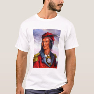 Portret van Shawnee Chief Tecumseh T-shirt