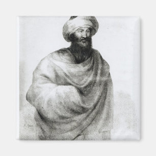 Portret van Sheikh Ibrahim of Johann Ludwig Magneet