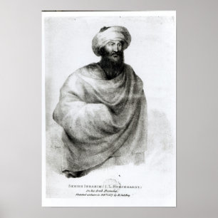 Portret van Sheikh Ibrahim of Johann Ludwig Poster