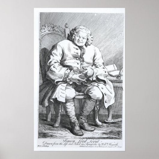 Portret van Simon Fraser, Lord Lovat Poster (Voorkant)