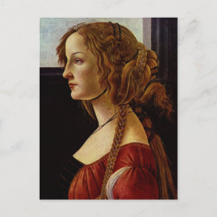 Portret van Simonetta Vespucci door Botticelli Briefkaart
