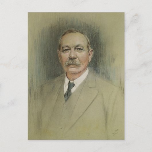 Portret van Sir Arthur Conan Doyle Briefkaart (Voorkant)