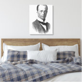 Portret van Sir Douglas Mawson Canvas Afdruk (Insitu (Slaapkamer))