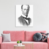 Portret van Sir Douglas Mawson Canvas Afdruk (Insitu (Woonkamer))