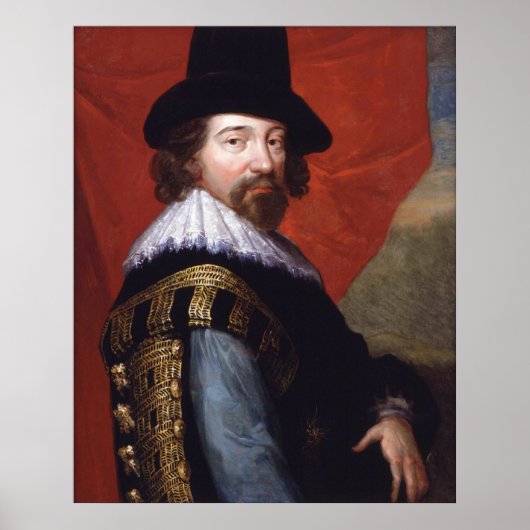 Portret van Sir Francis Bacon Viscount St Alban Poster (Voorkant)