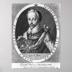 Portret van Sir Humphrey Gilbert Poster