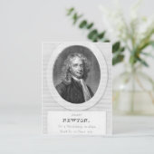 Portret van Sir Isaac Newton Briefkaart (Staand voorkant)