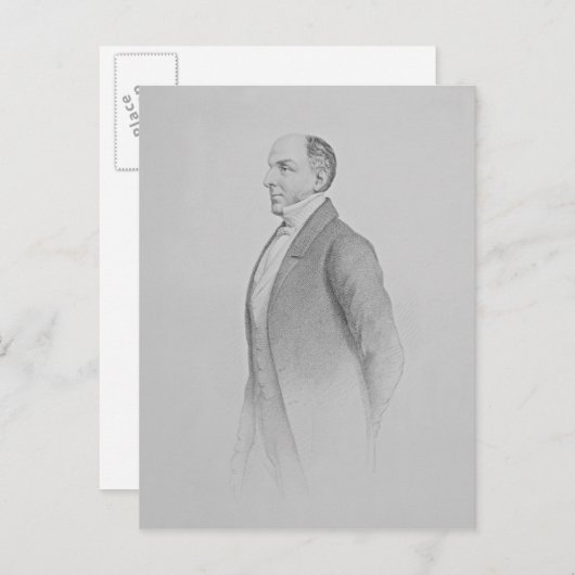 Portret van Sir James R. G. Graham Briefkaart (Voorkant / Achterkant)