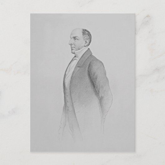 Portret van Sir James R. G. Graham Briefkaart (Voorkant)