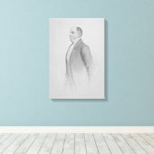 Portret van Sir James R. G. Graham Canvas Afdruk (Insitu (Houten vloer))