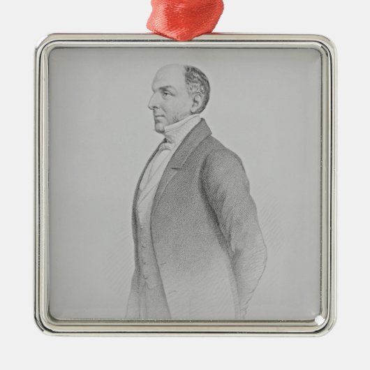 Portret van Sir James R. G. Graham Metalen Ornament (Voorkant)