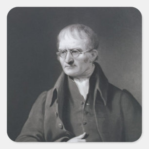 Portret van Sir Joseph Thomson Vierkante Sticker
