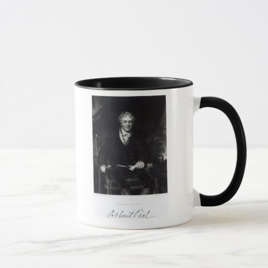 Portret van Sir Robert Peel Mok (Rechts)