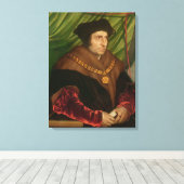 Portret van Sir Thomas More Canvas Afdruk (Insitu (Houten vloer))