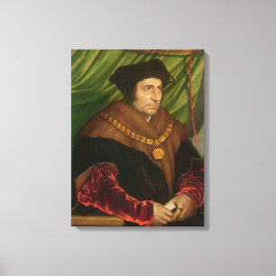 Portret van Sir Thomas More Canvas Afdruk