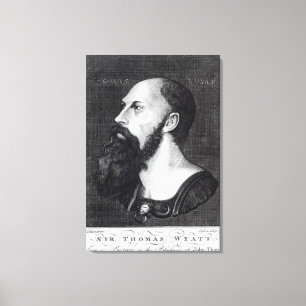 Portret van Sir Thomas Wyatt Canvas Afdruk