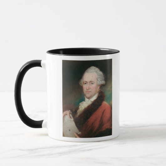Portret van Sir William Herschel c.1795 Mok (Links)