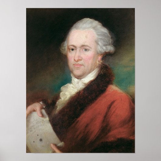 Portret van Sir William Herschel c.1795 Poster (Voorkant)