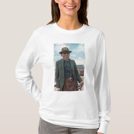 Portret van Siwash Chief of Fort Wrangle T-shirt (Voorkant)