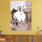 Portret van Sojourner Truth circa 1870 Canvas Afdruk (Insitu (Woonkamer))